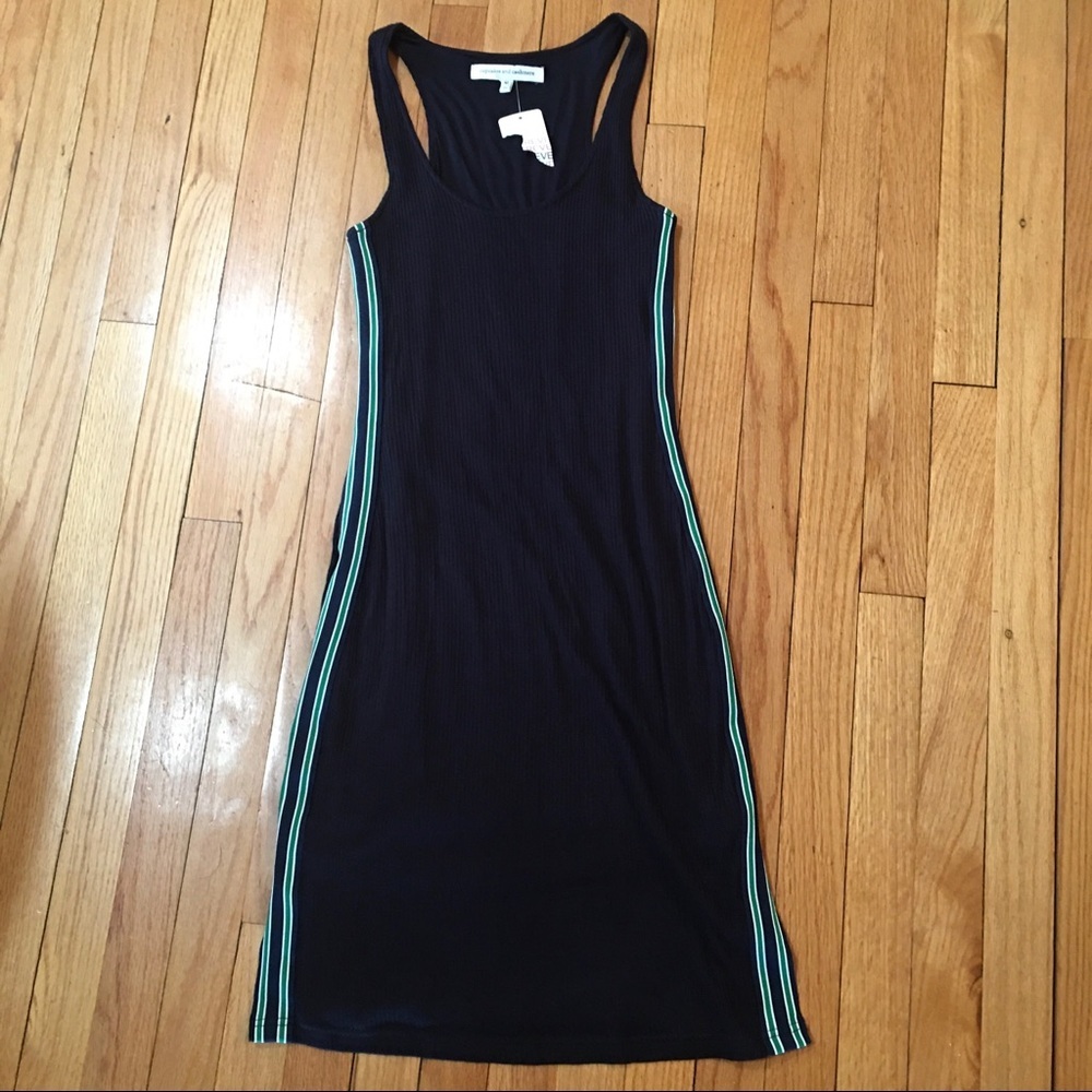 Cupcakes and Cashmere Merci Ribbed Knit Tank Dress Size M Navy Blue NWT - Picture 2 of 7